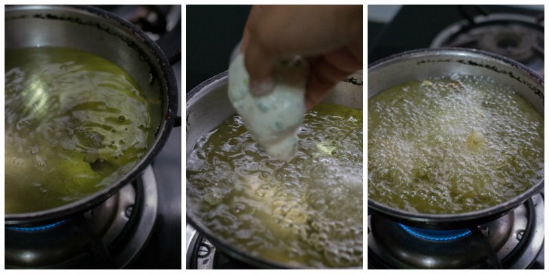 mangalore-bonda-maida-bonda-flour-bajji-goli-baje-recipe-preparation-oil |kannammacooks.com #hush #puppies #south #indian #mangalore #bonda #bajji #tea #time #snack #deep #fried #yummy #fritters